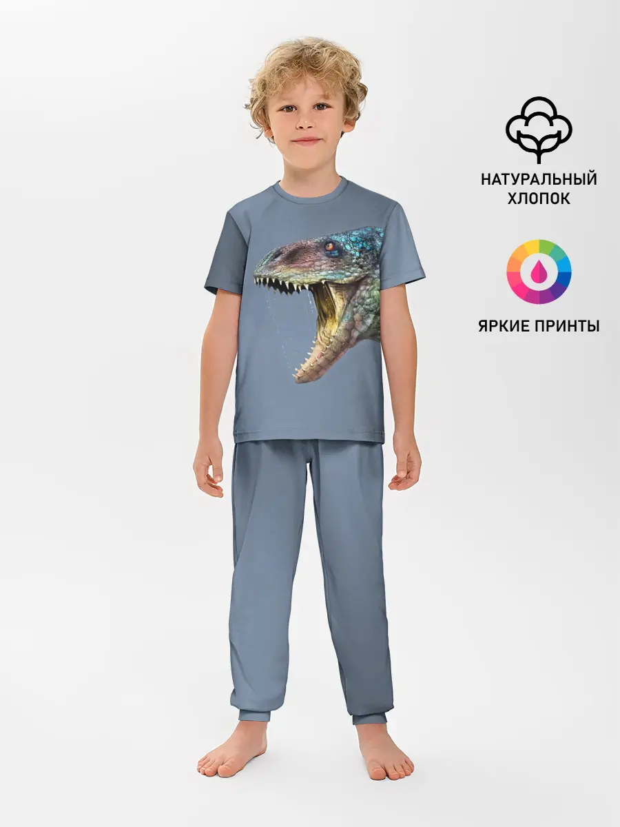Детская пижама с брюками / Хищный динозавр | Dino