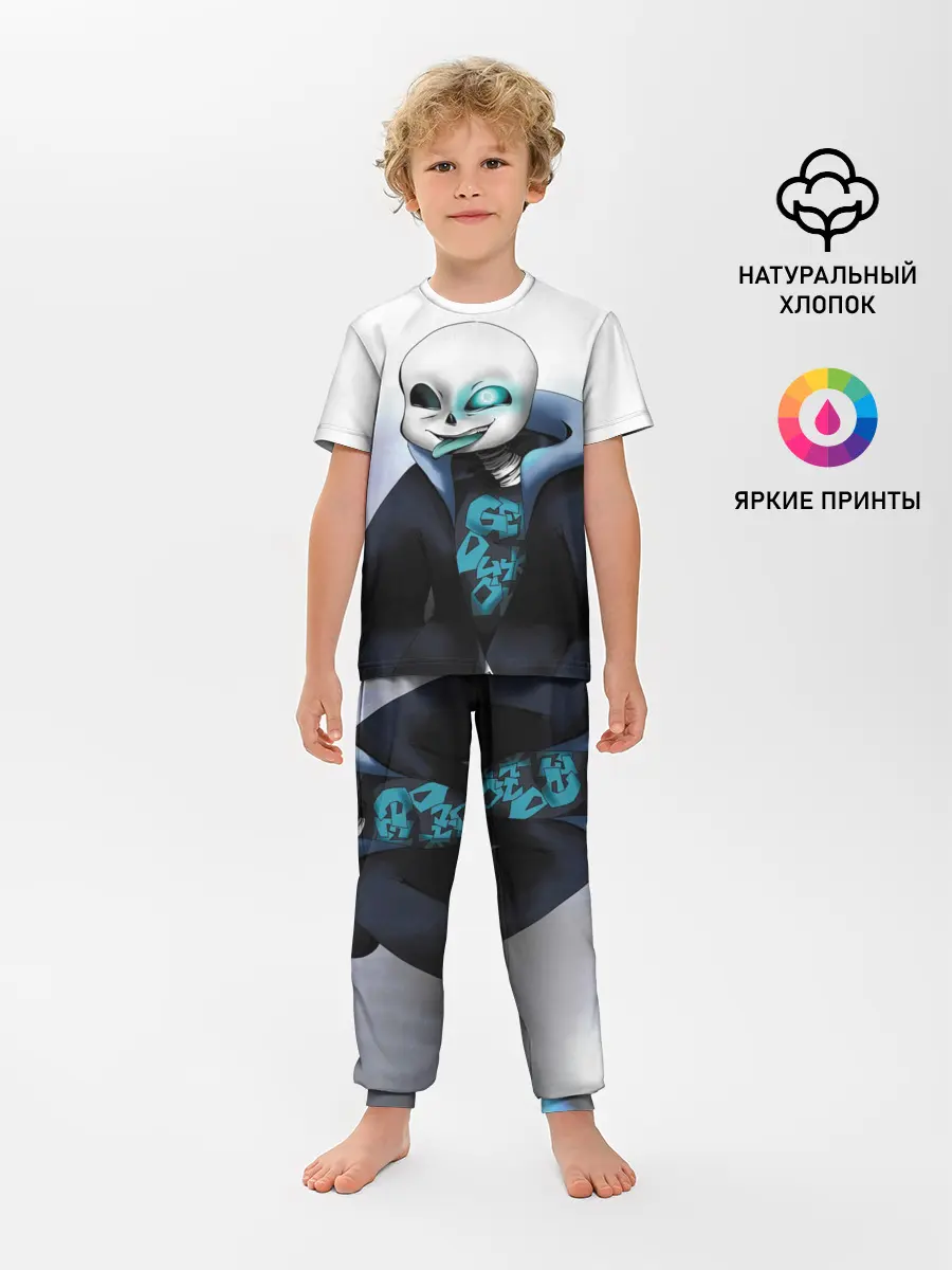 Детская пижама с брюками / Скелет