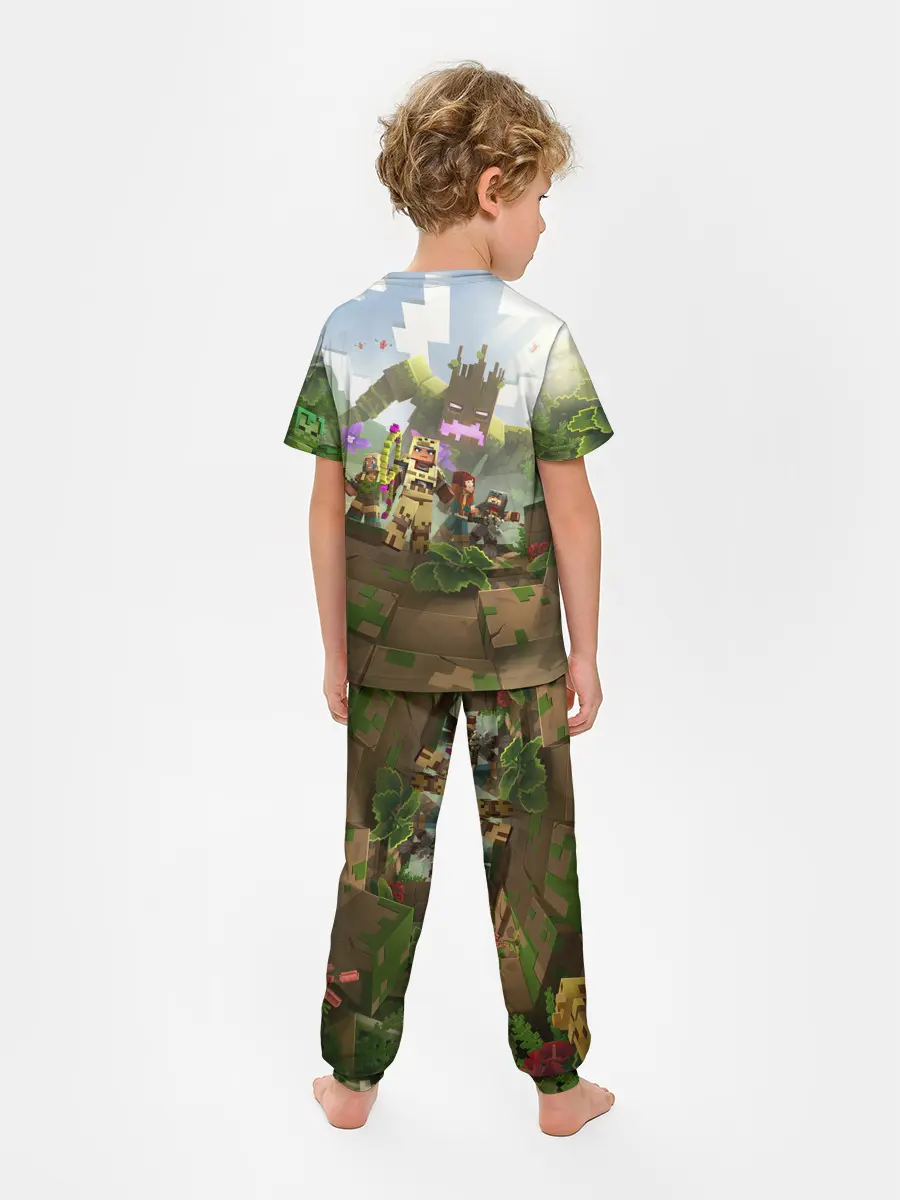 Детская пижама с брюками / МАЙНКРАФТ ГЕРОИ ПРОТИВ ЗЛА