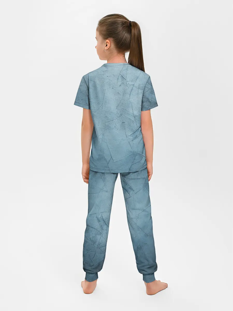Детская пижама с брюками / Оттенки синего