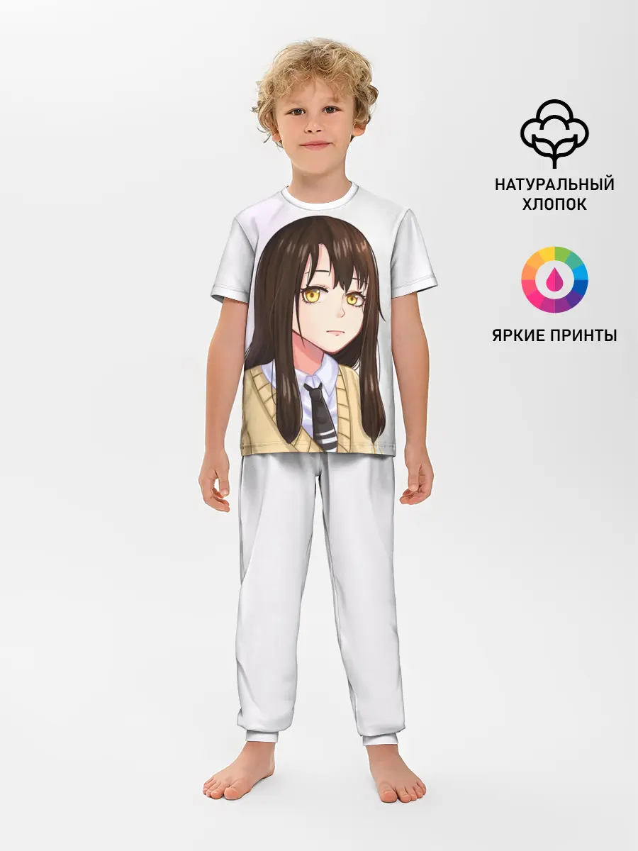 Детская пижама с брюками / Девочка, которая видит это Мико Ёцуя