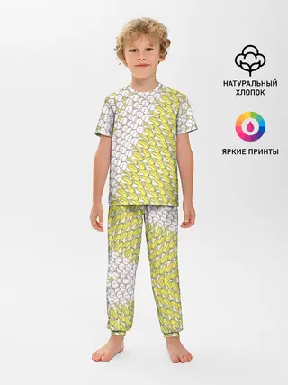 Детская пижама с брюками / Банана-котики