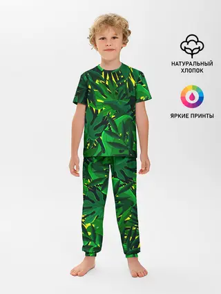 Детская пижама с брюками / В джунглях