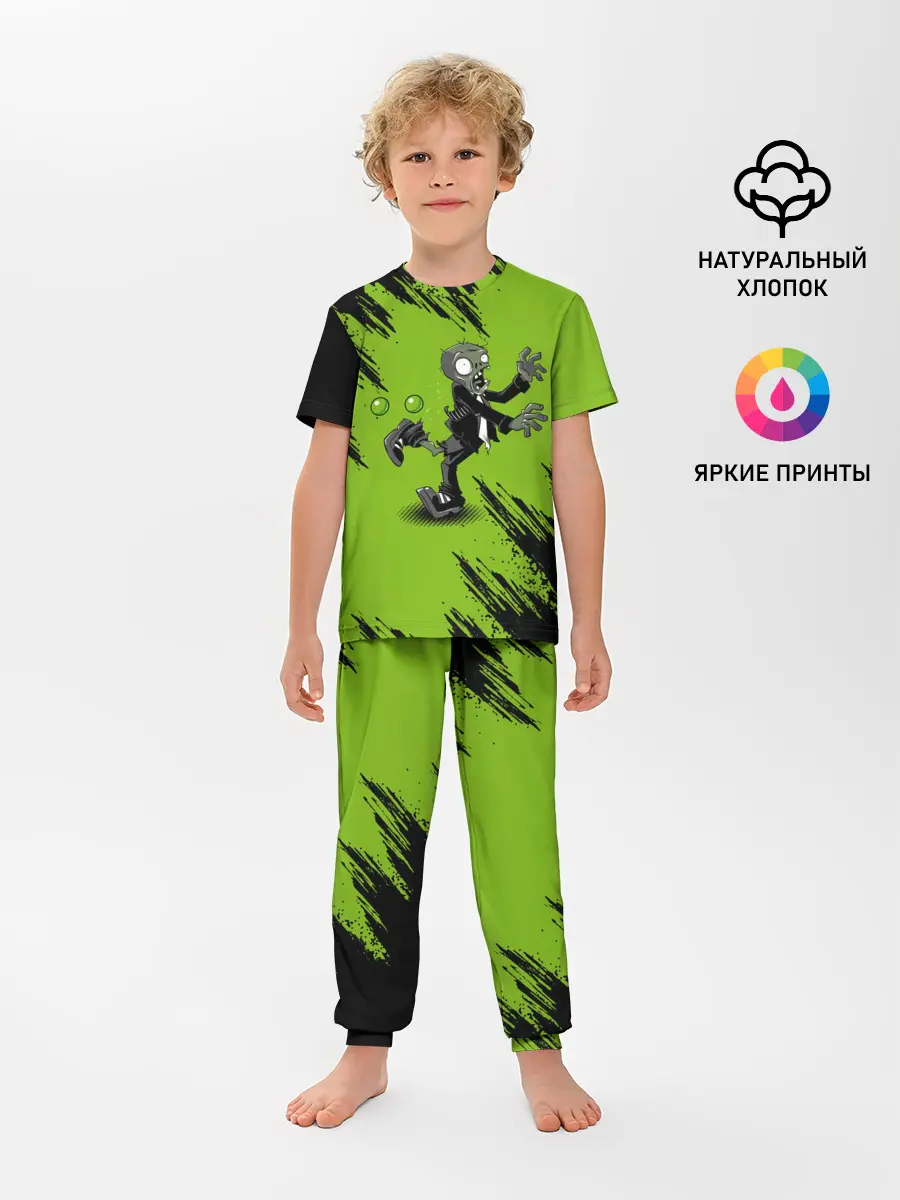 Детская пижама с брюками / Plants vs. Zombies