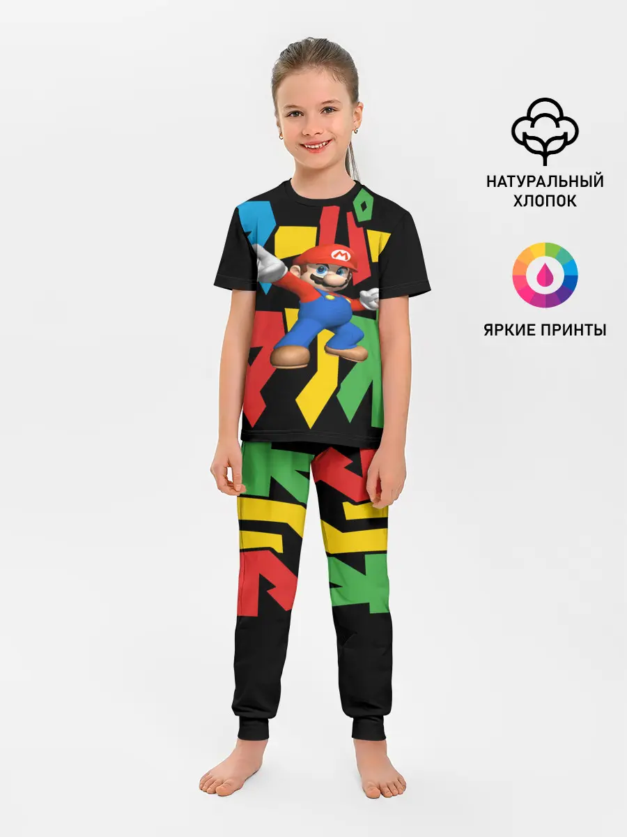Детская пижама с брюками / mario