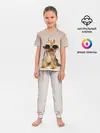 Детская пижама с брюками / собака в очках