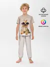 Детская пижама с брюками / собака в очках