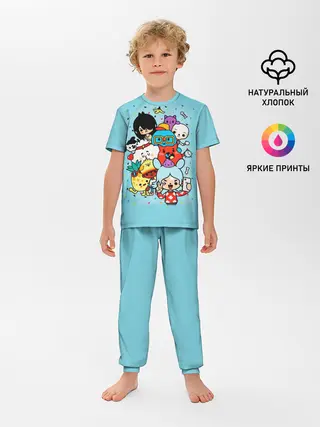 Детская пижама с брюками / Toca Boca | Тока бока персонажи из игры