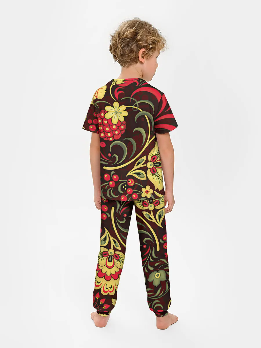 Детская пижама с брюками / Хохлома