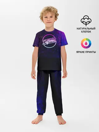 Детская пижама с брюками / Deftones. Neon logo
