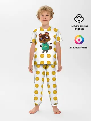 Детская пижама с брюками / Animal crossing - Nook