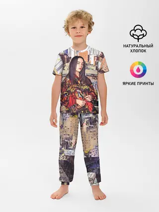 Детская пижама с брюками / Billie Eilish