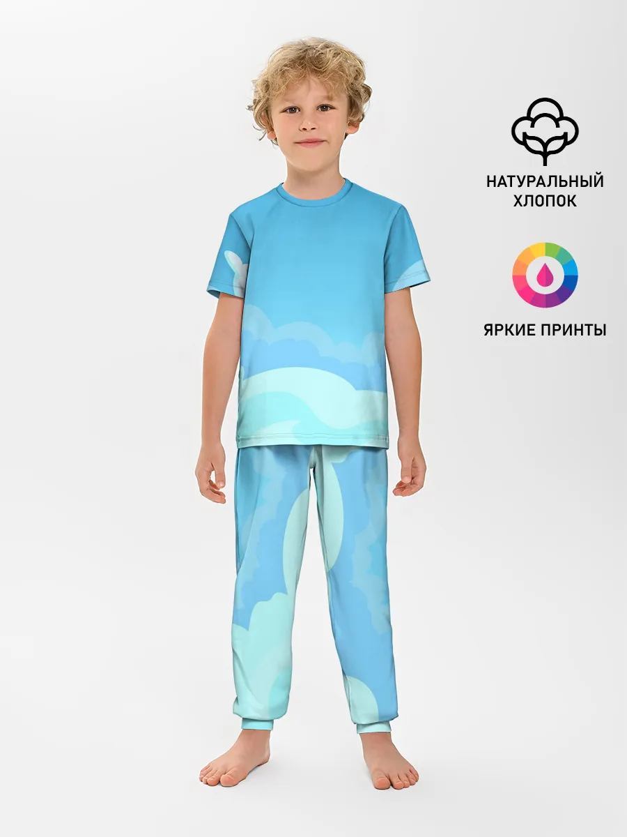 Детская пижама с брюками / Небо после грозы
