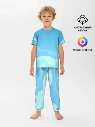 Детская пижама с брюками / Небо после грозы