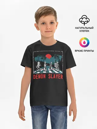 Детская базовая футболка / Demon slayer