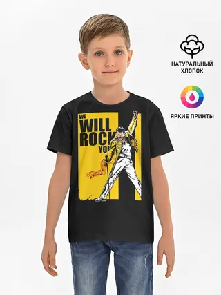 Детская базовая футболка / We will rock you