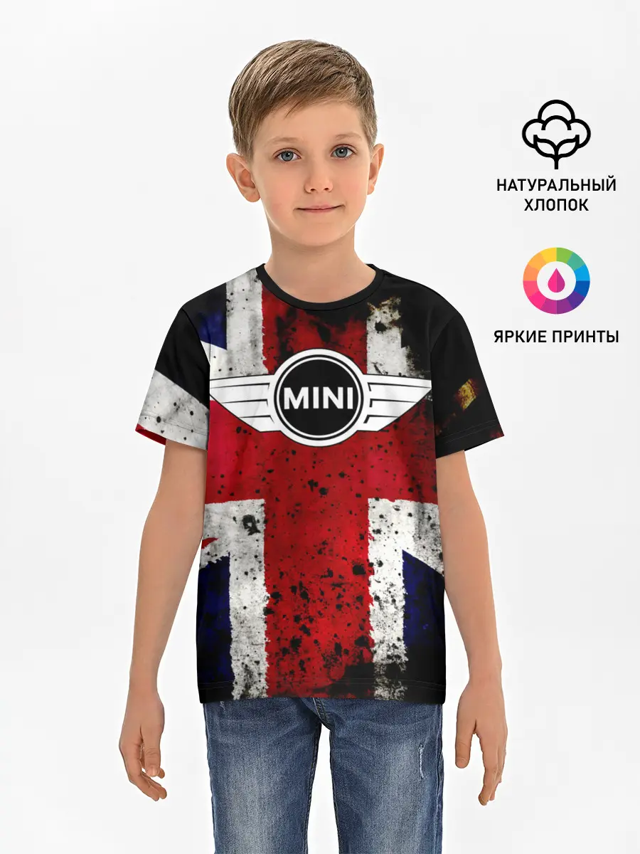 Детская базовая футболка / Mini Cooper