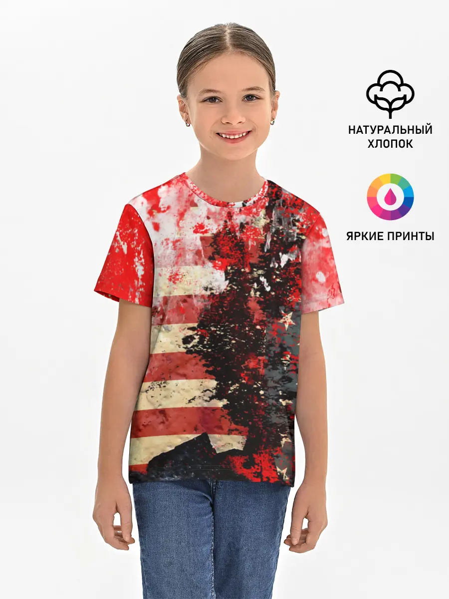 Детская базовая футболка / США