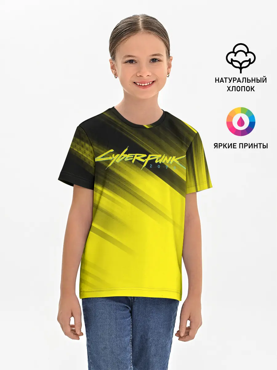 Детская базовая футболка / Cyberpunk 2077