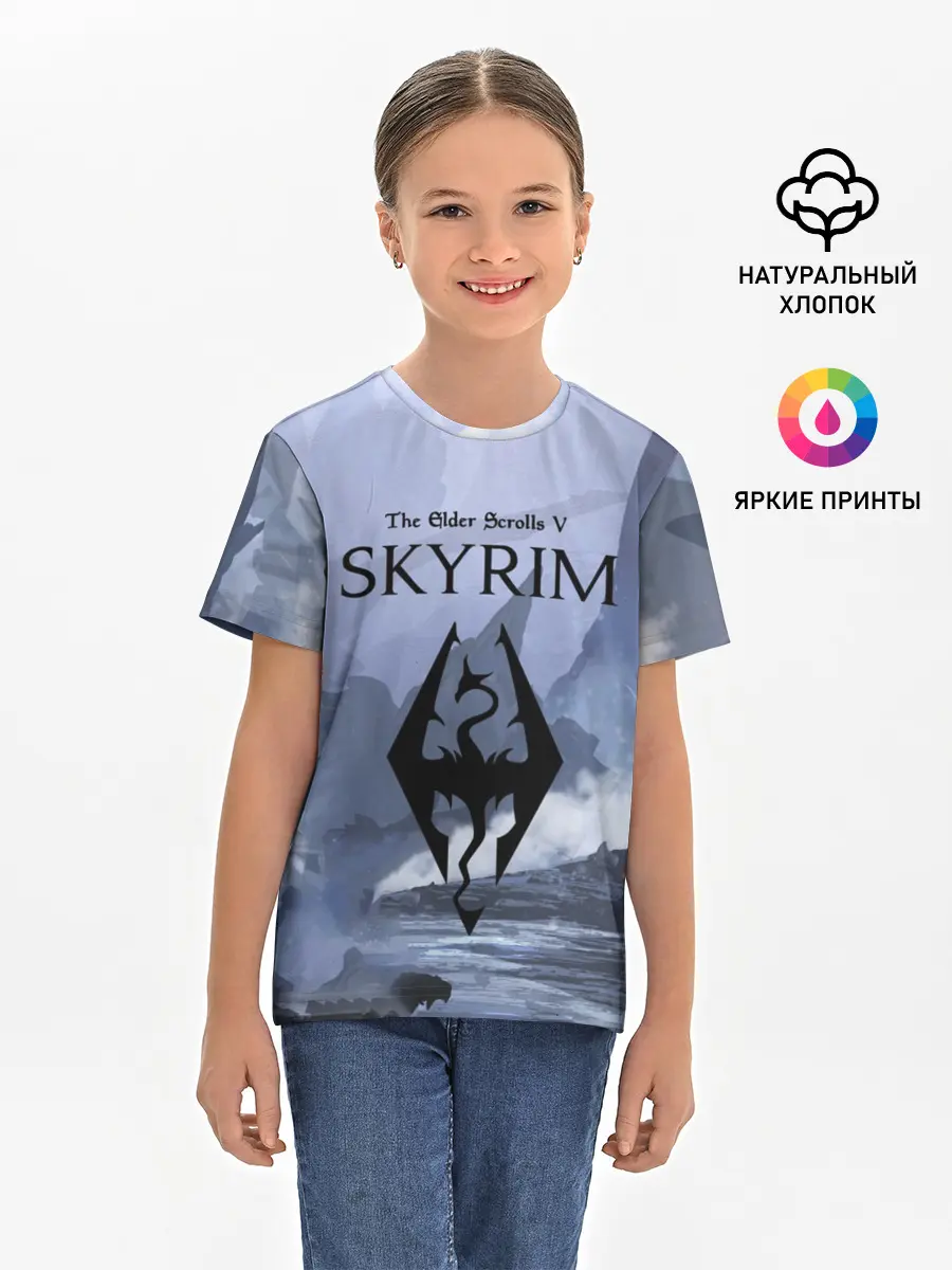 Детская базовая футболка / THE ELDER SCROLLS 5 SKYRIM