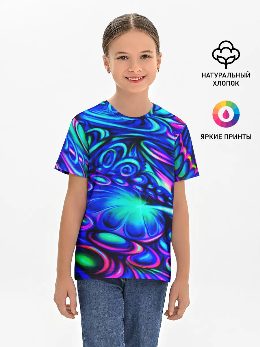 Детская базовая футболка / PSY NEON