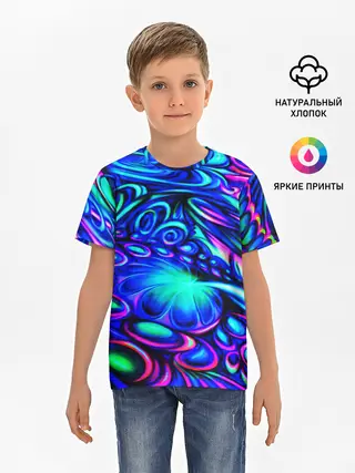 Детская базовая футболка / PSY NEON