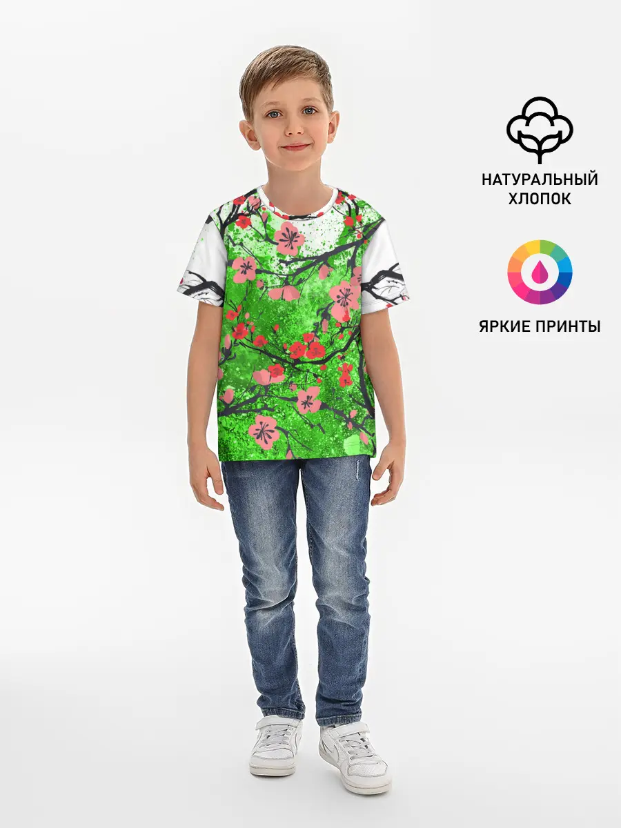 Детская базовая футболка / Сакура | Sakura