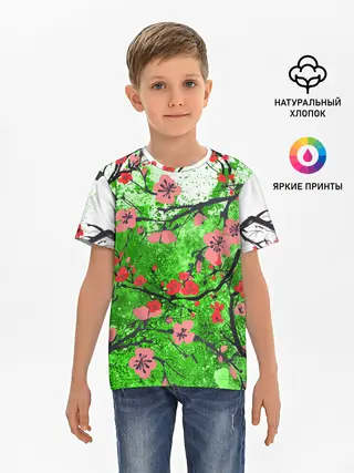 Детская базовая футболка / Сакура | Sakura