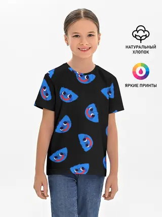 Детская базовая футболка / Poppy Playtime - Huggy Wuggy