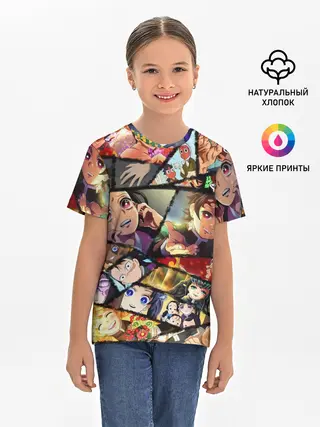 Детская базовая футболка / КЛИНОК РАССЕКАЮЩИЙ ДЕМОНОВ