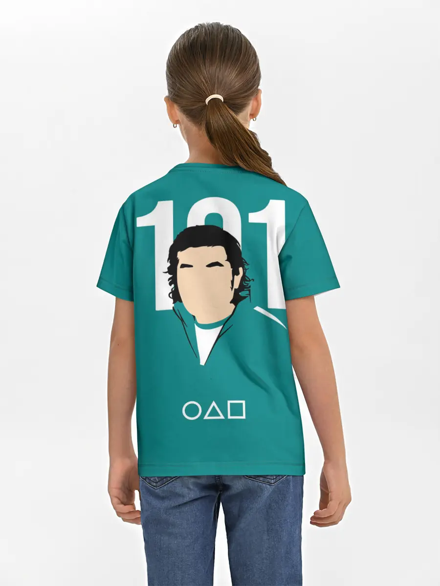 Детская базовая футболка / Игра в кальмара: Чан Док Су 101