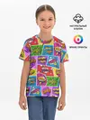 Детская базовая футболка / Pop art