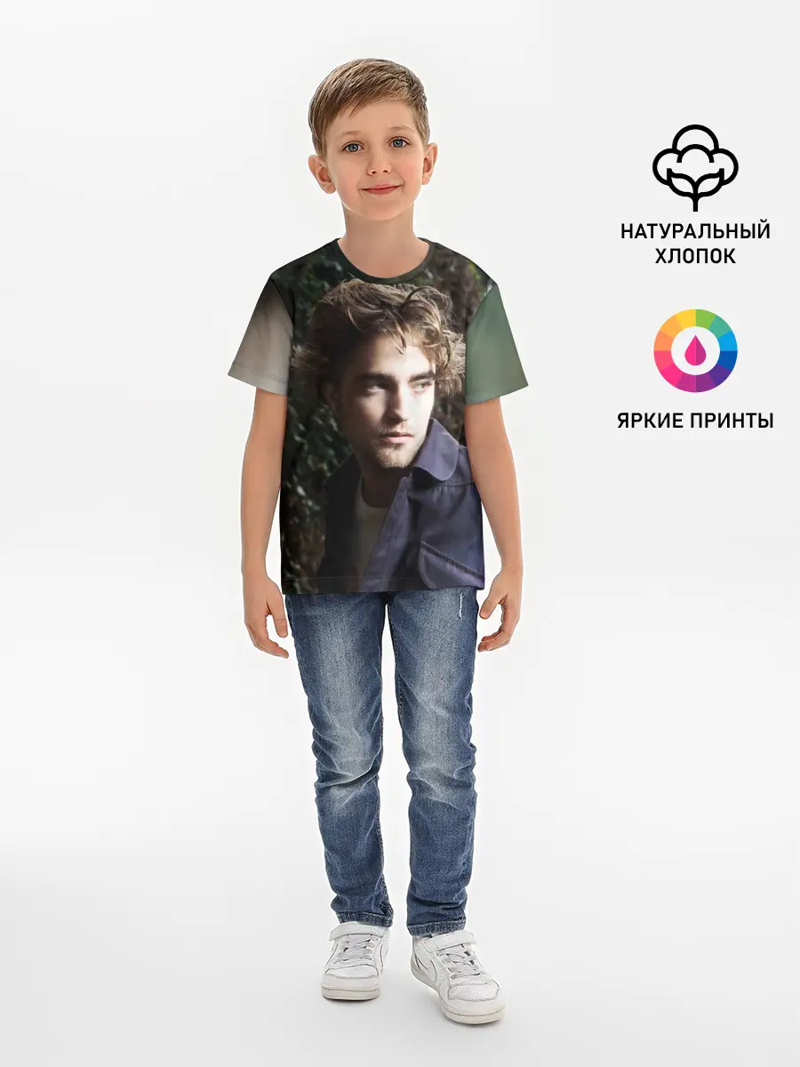 Детская базовая футболка / Роберт Паттинсон