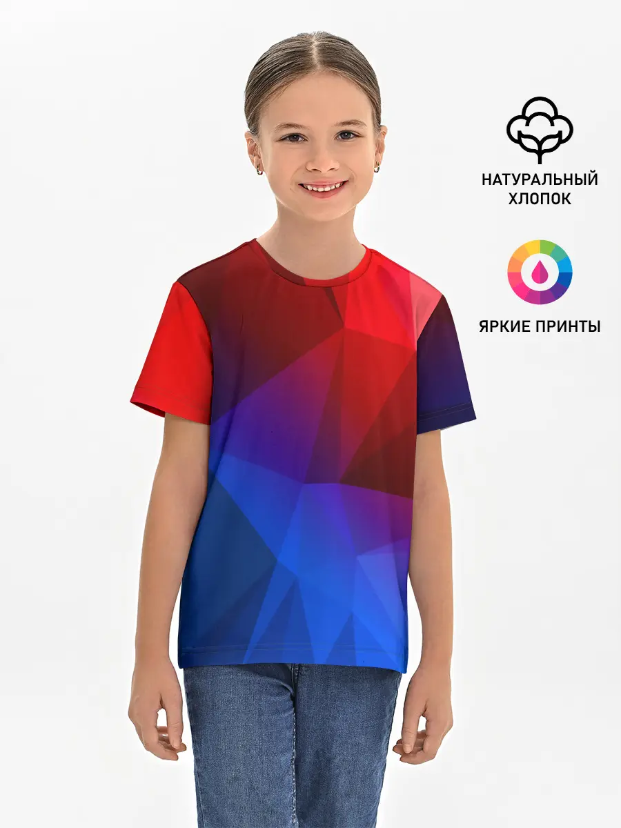 Детская базовая футболка / RED&BLUE