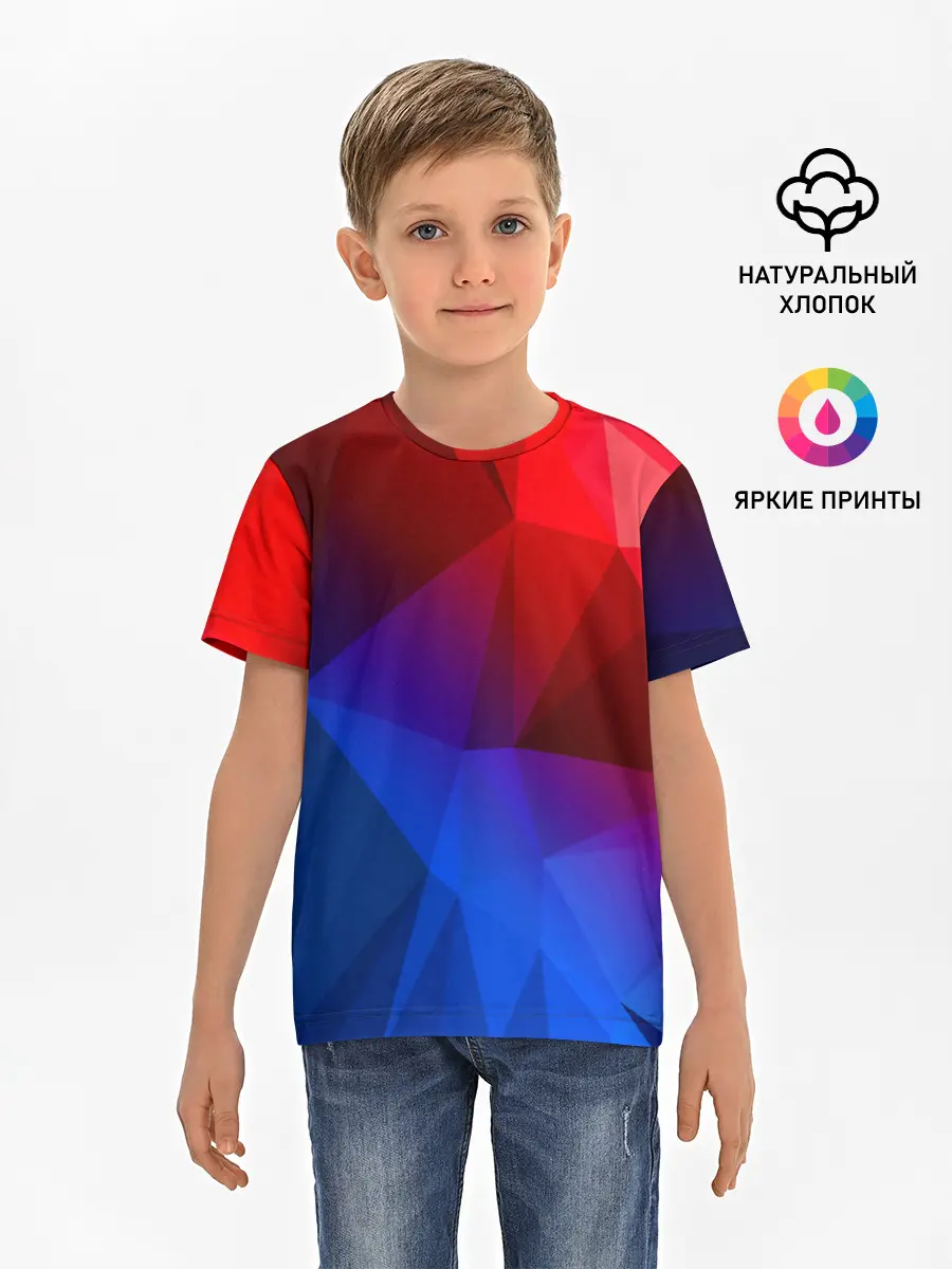 Детская базовая футболка / RED&BLUE