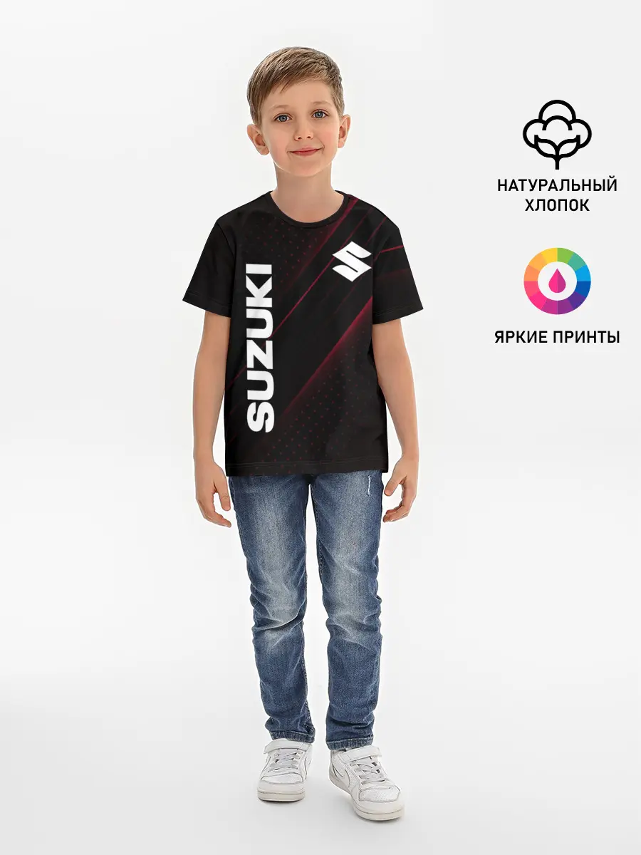 Детская базовая футболка / SUZUKI, sport