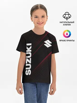 Детская базовая футболка / SUZUKI, sport
