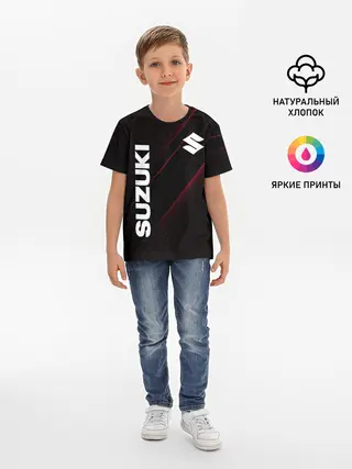Детская базовая футболка / SUZUKI, sport