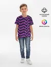 Детская базовая футболка / Фиолетовые молнии
