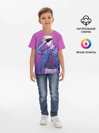 Детская базовая футболка / Магическая Битва - С повязкой