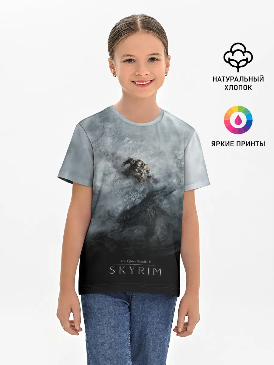 Детская базовая футболка / Победа над драконом