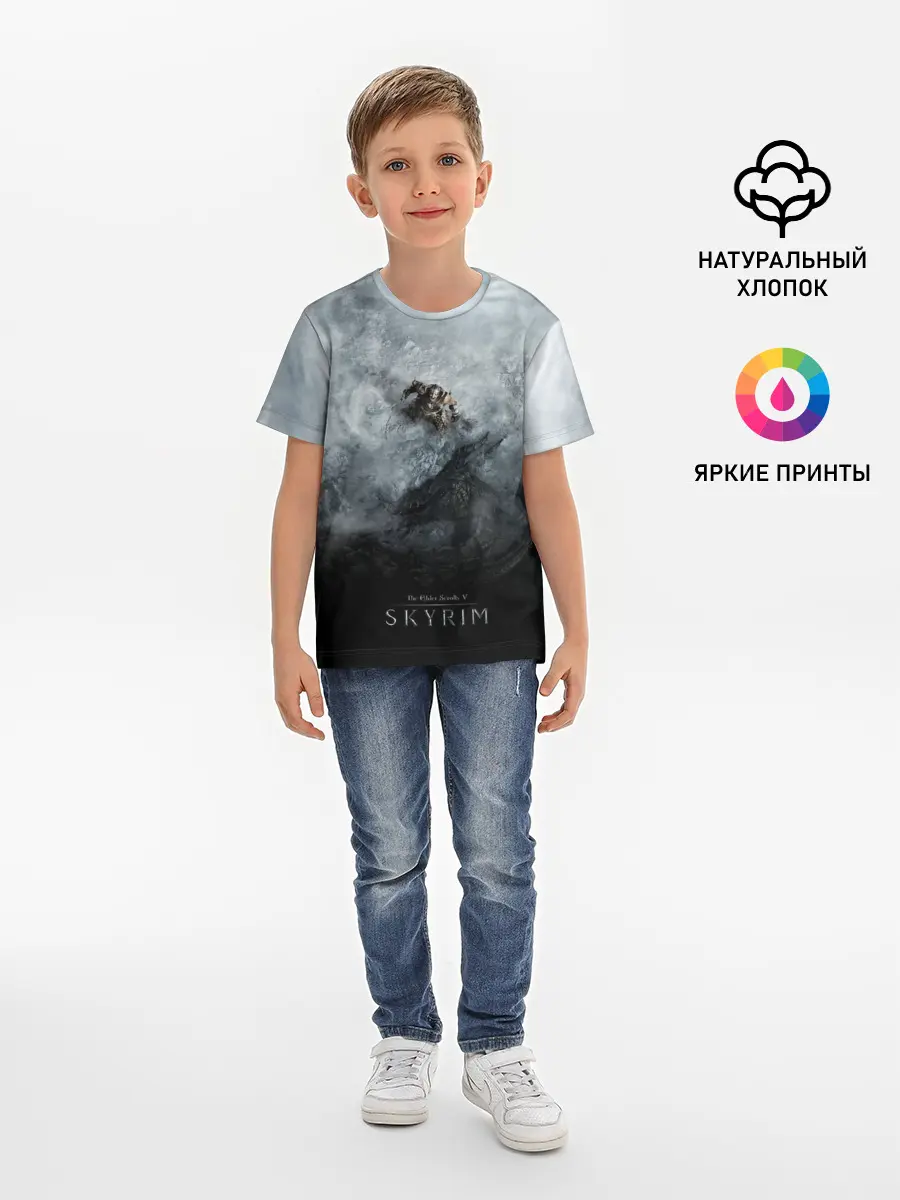 Детская базовая футболка / Победа над драконом