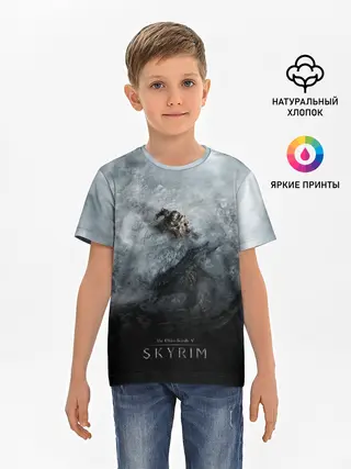 Детская базовая футболка / Победа над драконом