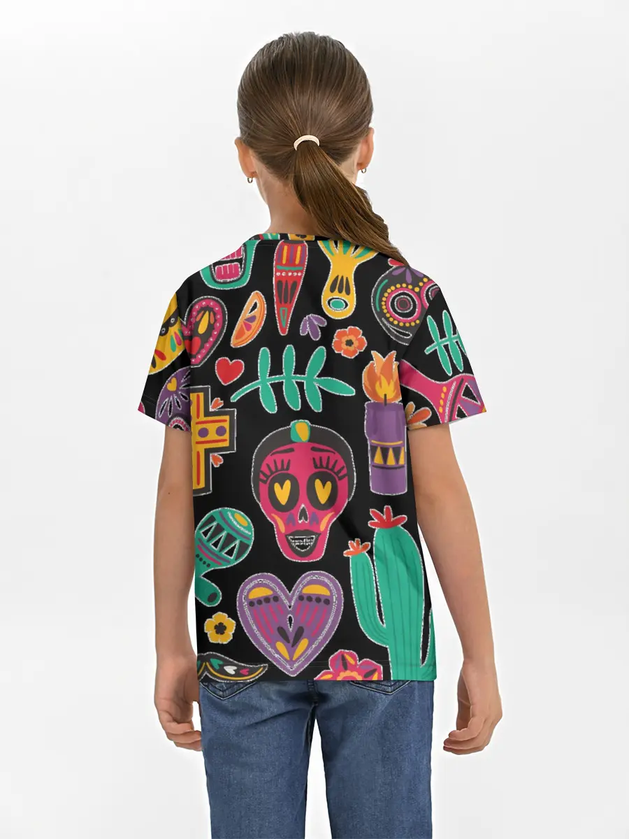 Детская базовая футболка / Весёлый Хэллоуин