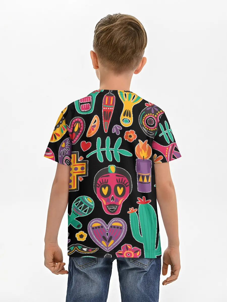 Детская базовая футболка / Весёлый Хэллоуин