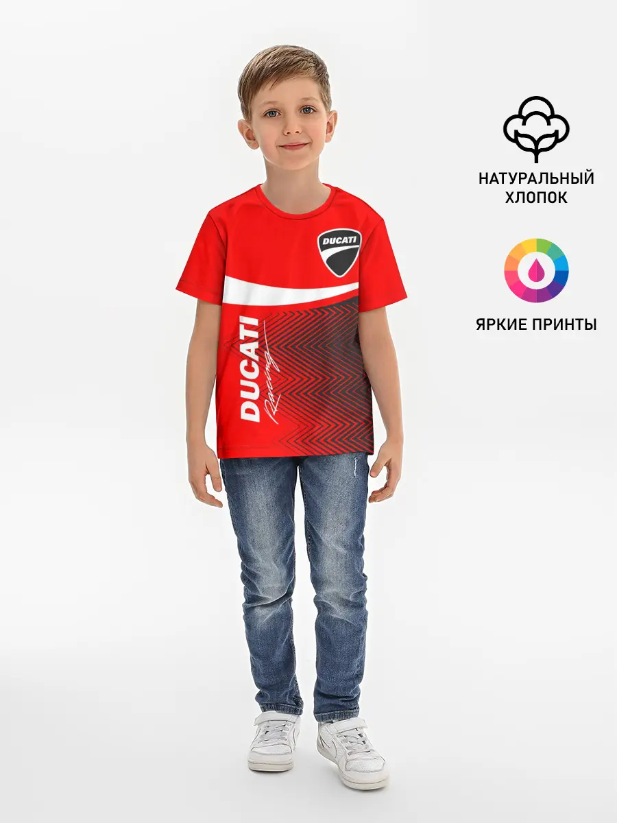 Детская базовая футболка / DUCATI / ДУКАТИ / MOTOSPORT