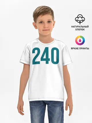 Детская базовая футболка / Squid game - Чи Ён 240