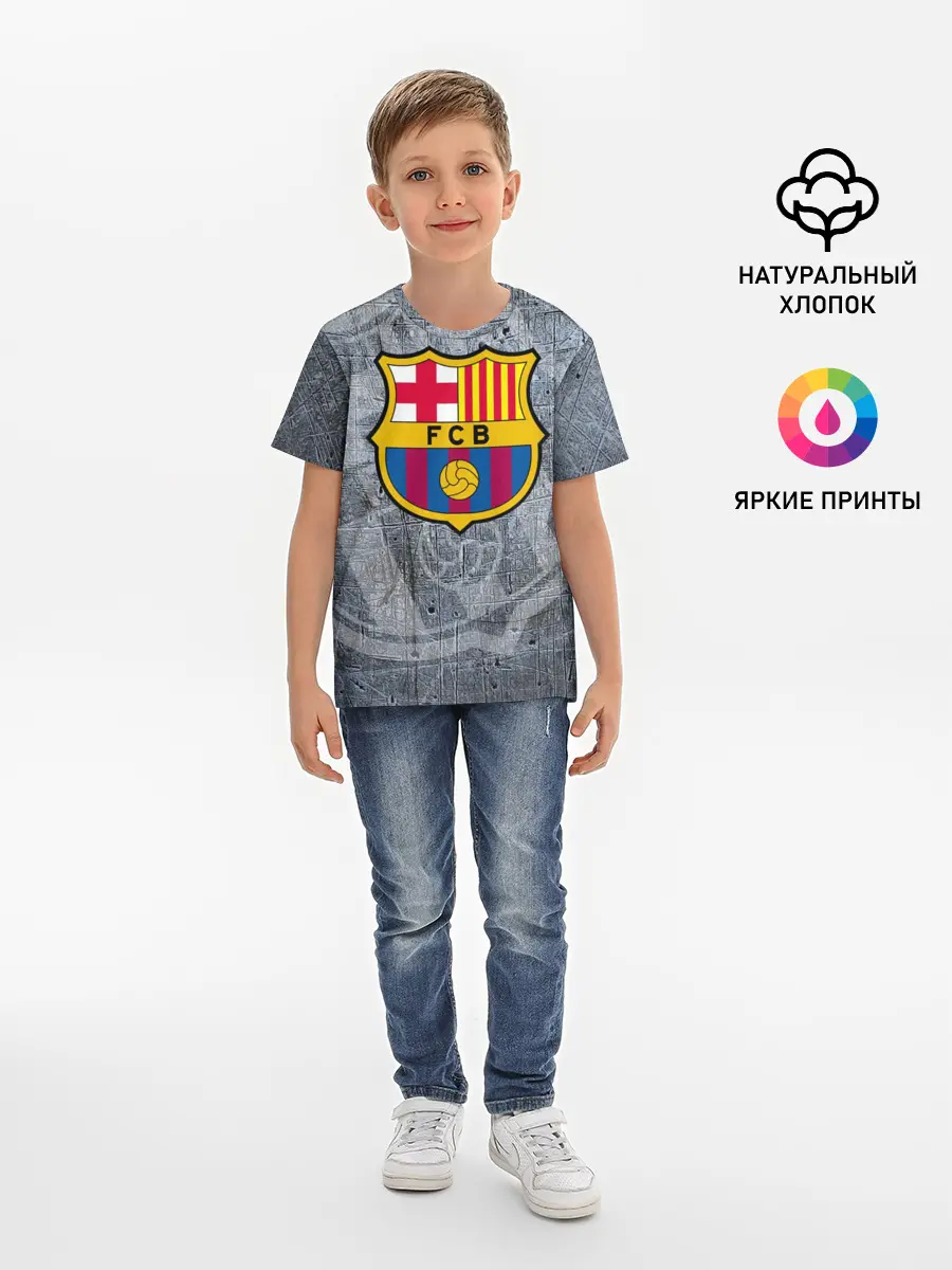 Детская базовая футболка / Barcelona