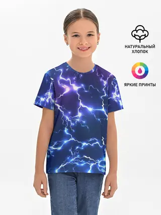 Детская базовая футболка / Молнии | Flash