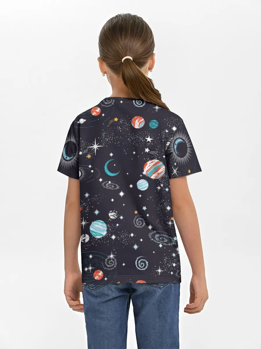 Детская базовая футболка / Космос